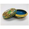 Image 3 : Asian Cloisonne & Enameled Floral Lidded Comport