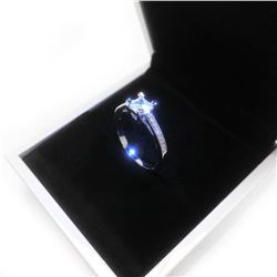 Ladies Semi-Precious CZ Diamond Mounted On 925 Sterling Silver Ring