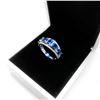 Image 2 : Ladies Size 7 Blue 5 Blue Stone On S925 Ring