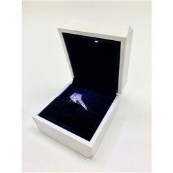 2.76ct Round Cut Cubic Zirconia in 14k Gold Plated Ring