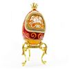 Image 4 : Faberge Style Merry Go Round Egg A Great Mantel Piece