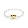 Image 1 : Ladies Sterling Silver Plated Heart Clasp Bracelet
