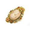Image 2 : Exquisite Silhouetted Semi Precious Rhinestone Cameo Broach