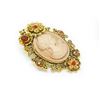 Image 3 : Exquisite Silhouetted Semi Precious Rhinestone Cameo Broach