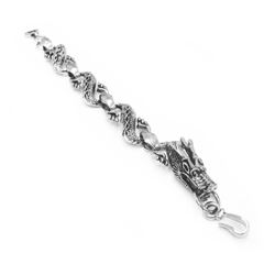 Tibetan Silver Flying Dragon Bracelet