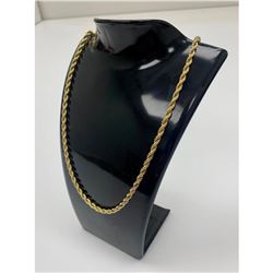 Ladies 14K Gold Plated Twisted Necklace