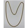 Image 2 : Ladies 14K Gold Plated Twisted Necklace