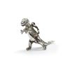 Image 1 : Sterling Silver Standing Dinosaur Charm