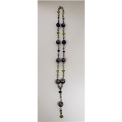 Vintage Asian Cloisonne Enameled Beaded Necklace