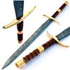Image 1 : Incredible WARRIOR TWO HANDED Damascus Sword