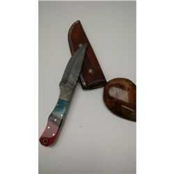 9" Straight Back Damascus Blade