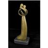 Image 4 : Signed Original Rare Milo Abstract Modern Art Kissing Couple Bronze Sculpture