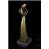Image 6 : Signed Original Rare Milo Abstract Modern Art Kissing Couple Bronze Sculpture