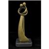 Image 7 : Signed Original Rare Milo Abstract Modern Art Kissing Couple Bronze Sculpture
