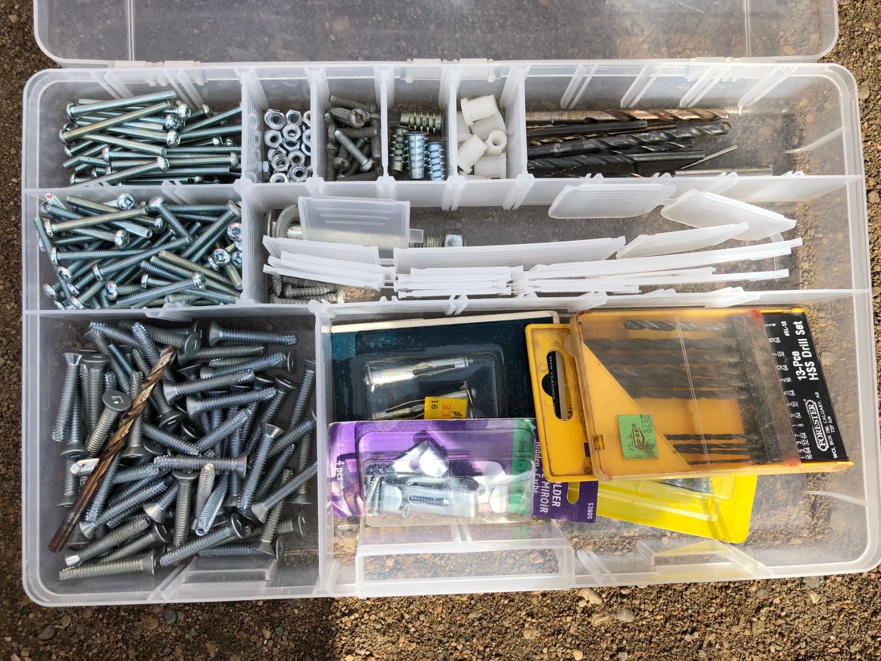 Screw Displays LOT OF 2 SCREW DISPLAY CASES