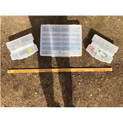 LOT OF 3 SCREW DISPLAY CASES