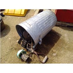 GALVANIZED GARBAGE BIN W/ SHOVEL HANDLES, SEATBELTS, PIPE/TUBING