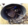 Image 2 : GALVANIZED GARBAGE BIN W/ SHOVEL HANDLES, SEATBELTS, PIPE/TUBING