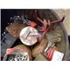 Image 4 : BUCKET OF MISC. TRACTOR PARTS