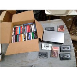 IHOME ALARM CLOCK/IPOD DOCK C/W CASSETTE TAPES