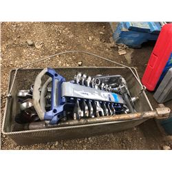 ASSORTMENT OF TOOLS (MAINLY WRENCHES)