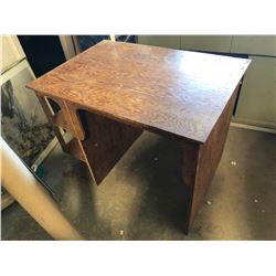 WOODEN DESK 38"X27"X30"