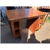 Image 1 : WOODEN DESK 40"X27"X30.5"