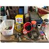 Image 1 : BUNGEE CORDS+FUNNELS+MARINE SAFETY KIT+SPOTLIGHTS+ASSORTED PARTS