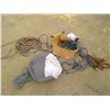 Image 1 : BOX OF AIR HOSE, BOOSTER CABLES, EXTENSION CORDS