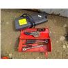 Image 1 : RED TOOLBOX W/ ASSORTED TOOLS+ SERGE PROTECTOR