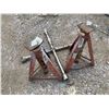 Image 1 : 2 JACK STANDS AND CAR WRENCH
