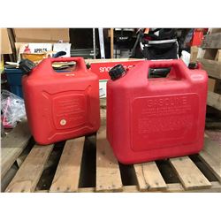 TWO JERRY CANS RED
