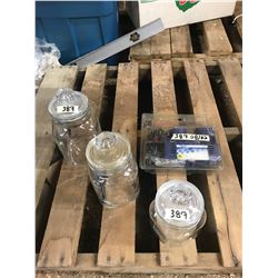 3 JARS+CAR PLUG IN AIR COMPRESSOR 12V