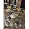 Image 7 : 3 SMALL MASON JARS + 34 LARGE MASON JARS