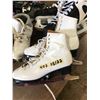 Image 4 : 2 PAIR OF SHOES+MEN SKATES SZ:12 FIGURE SKATES SZ:7+ SOFTBALL+SKI BOOTS