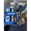 Image 6 : BOX OF DOORKNOBS, HANDLES, ETC.