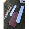 Image 1 : ASSORTED TRIM FOR FLOORING/WHITE VANITY FRONT/3 SHELF PIECES