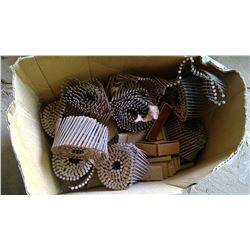 LARGE LOT OF COIL NAILS AND STAPLES