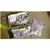 Image 1 : BOX OF MISCELLANEOUS HANDLES, DRAWER PULLS, CLIPS, SCREWS