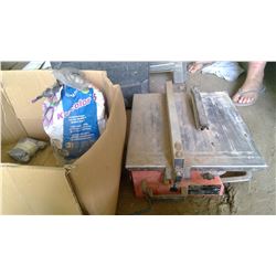 TILE CUTTER AND GROUT