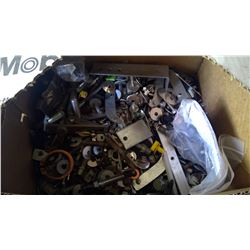 BOX OF BOLTS, WASHERS, AND OTHER TREASURES
