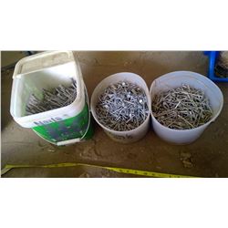 3 CONTAINERS OF NAILS