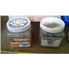 Image 4 : 2 CONTAINERS OF ASSORTED SCREWS AND NAILS