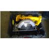Image 1 : DEWALT CIRCLE SAW W/ 3 BATTERIES AND EXTRA BLADES