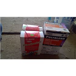 2 BOXES OF CEMENT BASED PATCHING COMPOUND AND 1 BOX OF POLYBLEND NON-SANDED GROUT