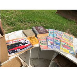 BOX OF CAR REPAIR BOOKS