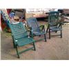 Image 1 : 3 FOLDING LAWN CHAIRS