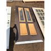 Image 5 : ONE DOOR FRAME WOODEN 7FT LENGTH 4FT 9IN WIDTH COMES WITH DOOR -TRIPLE GLAZE