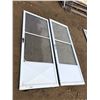 Image 1 : TWO WHITE SCREEN DOORS 6FT 8IN LENGTH 2FT 8IN WIDTH