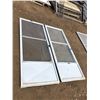 Image 2 : TWO WHITE SCREEN DOORS 6FT 8IN LENGTH 2FT 8IN WIDTH